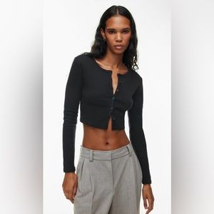 SUNDAY BEST BESTHUG APPLE Long-Sleeve Ribbed Cardigan